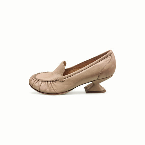 Aurora - mocassino pelle beige
