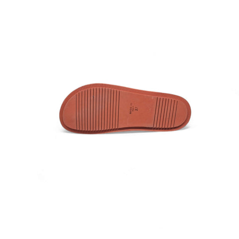 Sole - ciabatta a due fasce nappa rosa - basic