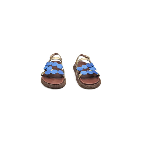 Sole - Sandalo con cinturino in pelle oro - cielo - fashion