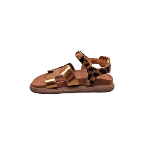 Sole - Sandalo con cinturino cavallino safari - fashion