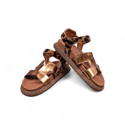 Sole - Sandalo con cinturino cavallino safari - fashion
