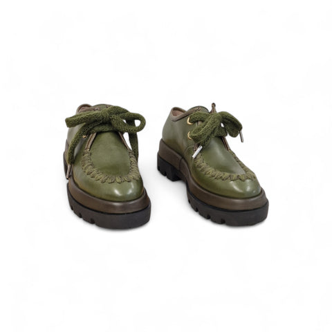 Gio - Scarpa allacciata verde