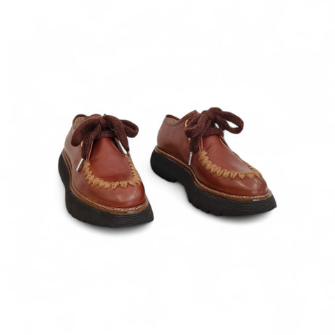 Gio - Scarpa allacciata rhum