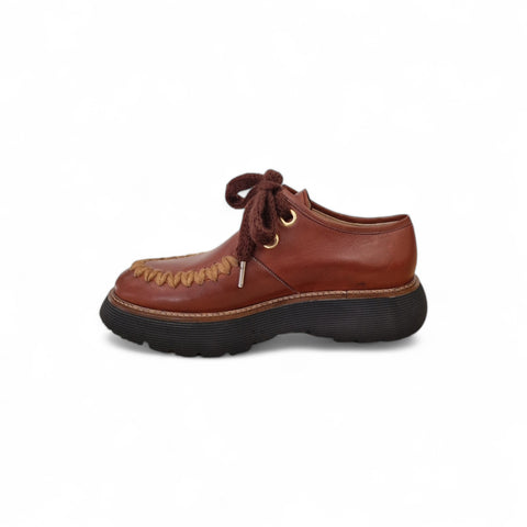 Gio - Scarpa allacciata rhum