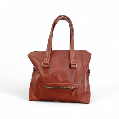 Mail - Borsa in pelle rhum -
