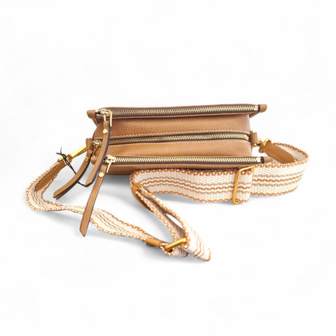 Borsa in pelle ambra -