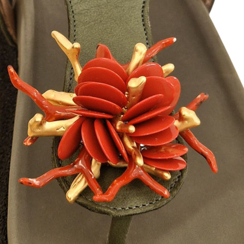 Sole - Infradito nappa muschio corallo - fashion