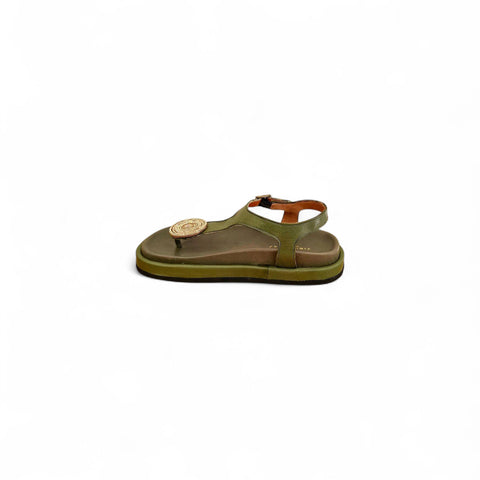 Sole - Infradito nappa muschio gioiello - look