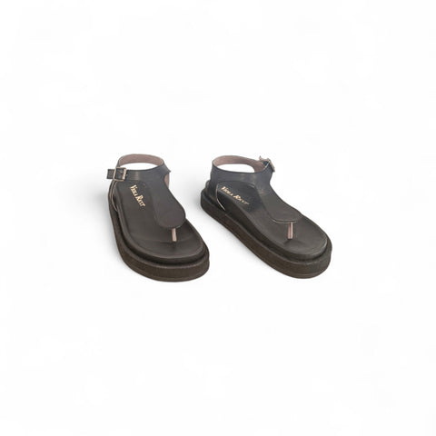 Sole - Infradito nappa nera - look