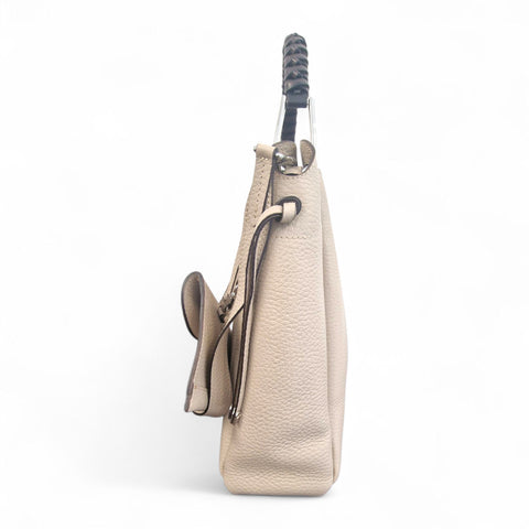 Borsa in pelle beige -
