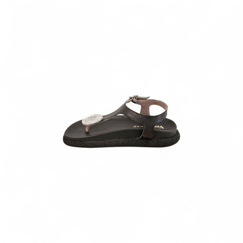 Sole - Infradito nappa nera gioiello - fashion