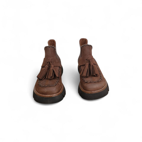 Alice - Stivaletto beatles pelle cioccolato