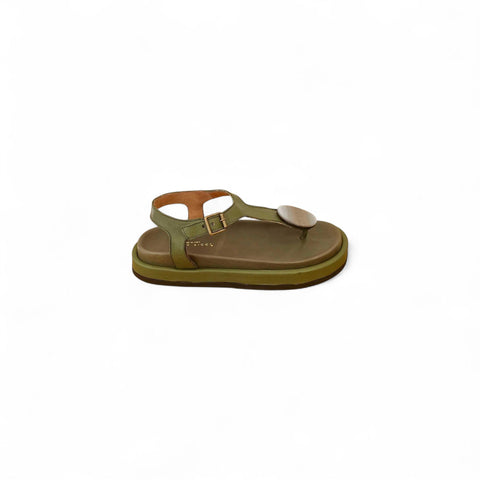 Sole - Infradito nappa muschio madreperla - look