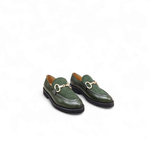 Gio - Mocassino pelle verde