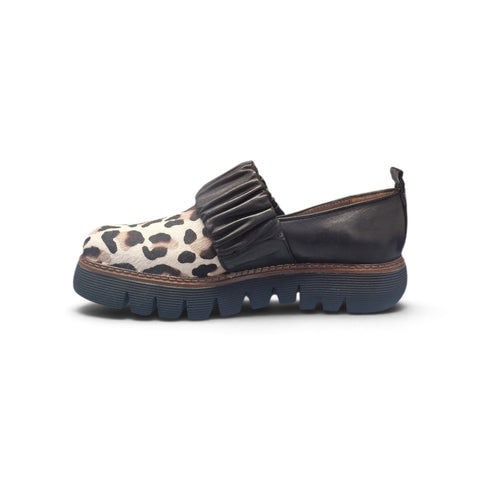 ←Alice - Scarpa sleepon cavallino leopardato bianco