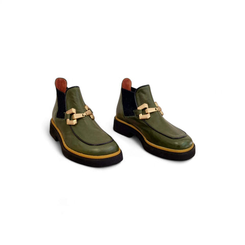 Alice - Stivaletto beatles pelle verde