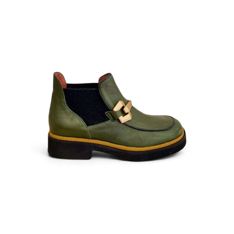 Alice - Stivaletto beatles pelle verde