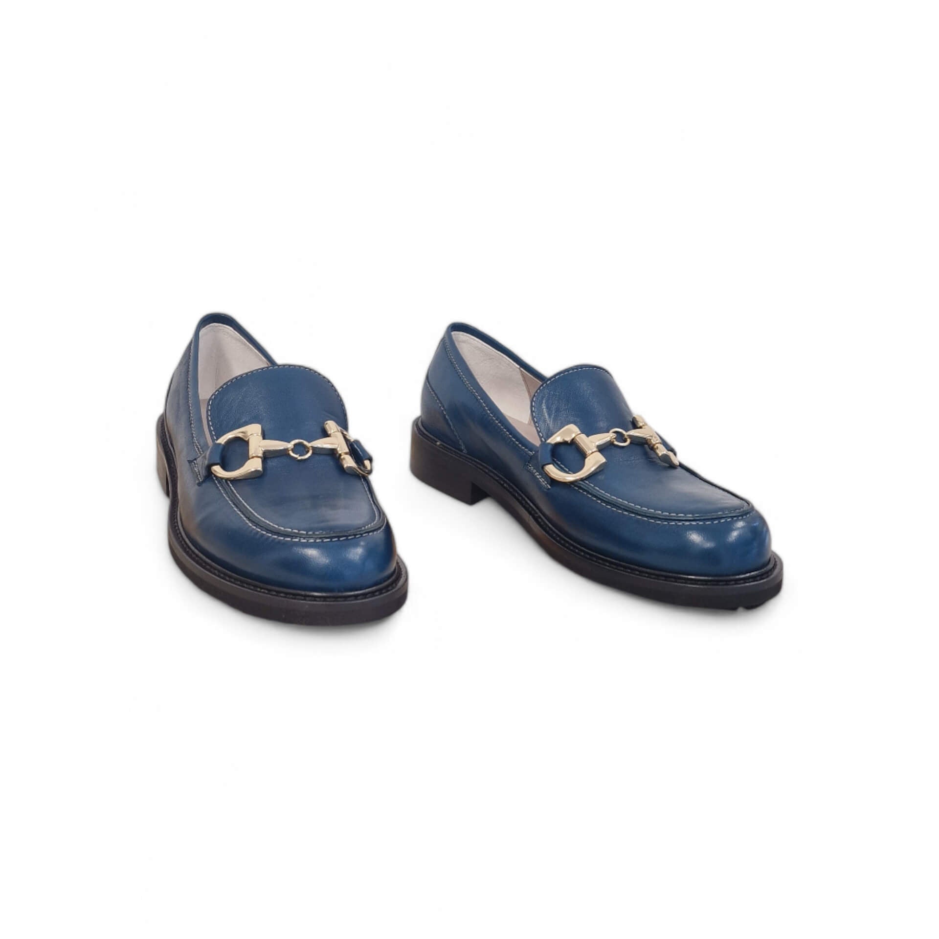 Viola Ricci Gaia - Mocassino nappa glove bleu'