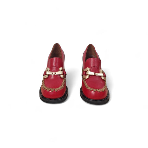 Carla - Mocassino con tacco - rosso