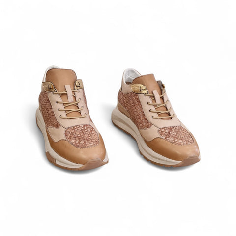 Silvy - pelle beige - cuoio - oro