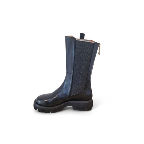 Raffy - Stivale in pelle Nero