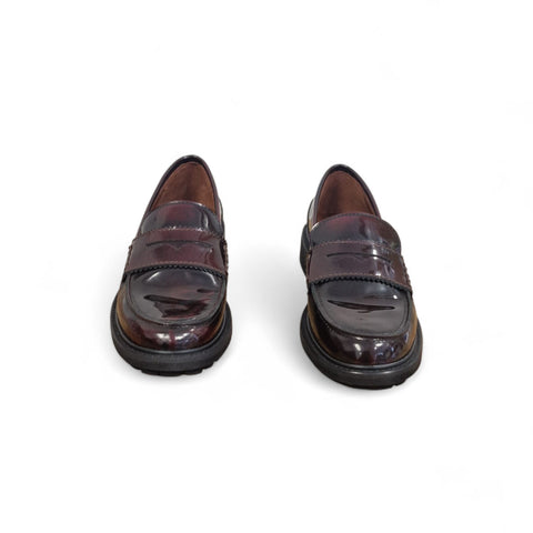 Gaia - Mocassino pelle bordeaux