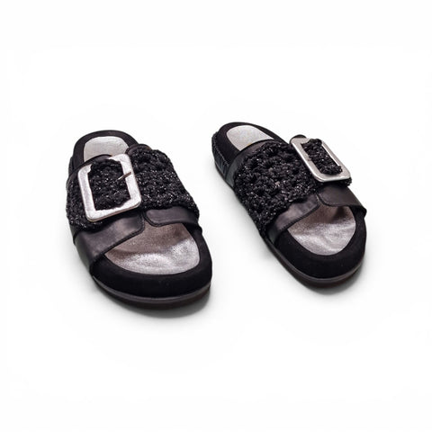 Burano - Ciabatta in pelle nero - fashion