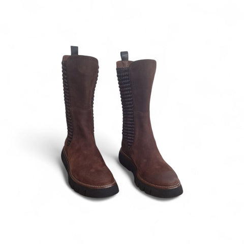 Gio - Stivale beatles in pelle cioccolato kombat