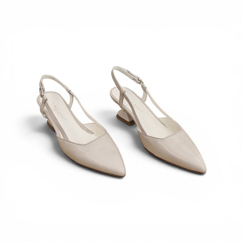 Linda - slingback pelle perla