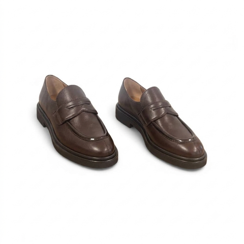 Gio - Mocassino pelle Cioccolato