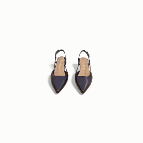 Linda - slingback nappa glove Bleu'