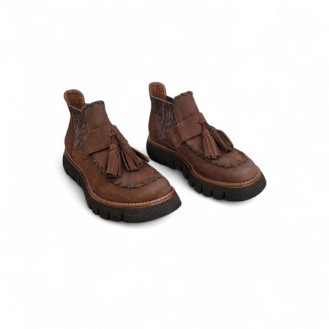 Alice - Stivaletto beatles pelle cioccolato