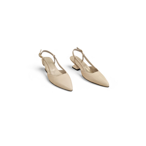Linda - slingback nappa glove avorio