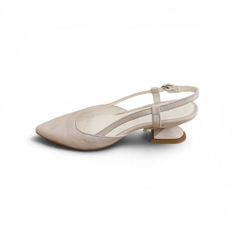 Linda - slingback pelle perla