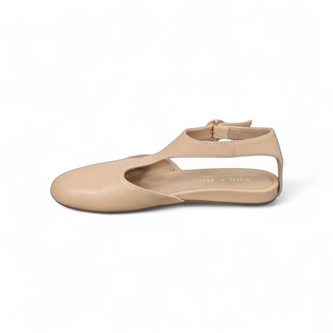 Zeudi - sandalo T - pelle beige