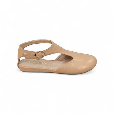 Zeudi - sandalo T - pelle beige