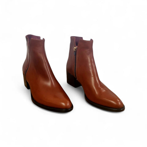 Viola - stivaletto in pelle guanto rhum