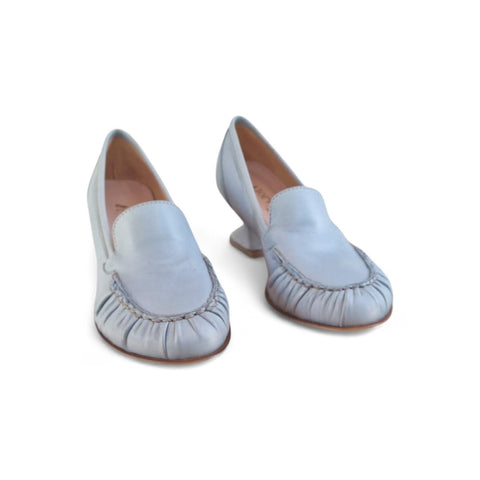 Aurora - mocassino loafer - pelle cielo