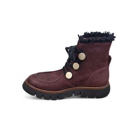 Gio - Anfibio pelle nabuk bordo' kombat