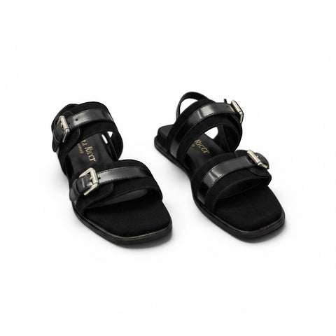 Mara - sandalo in pelle nero