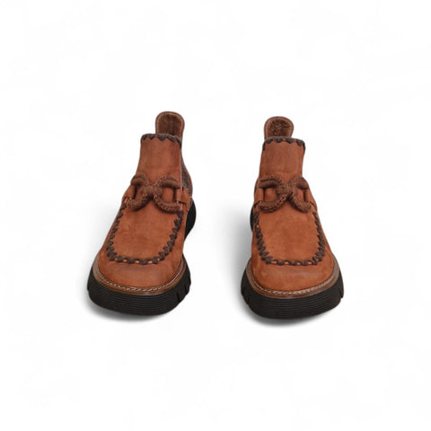 Alice - Stivaletto beatles pelle tabacco