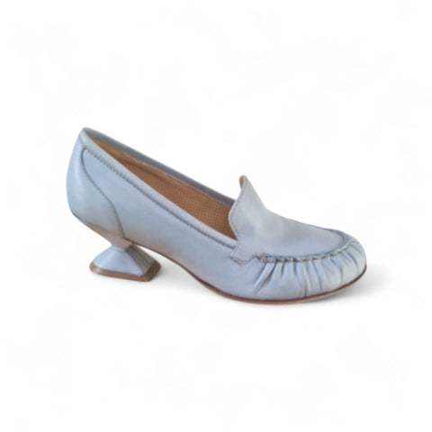 Aurora - mocassino loafer - pelle cielo