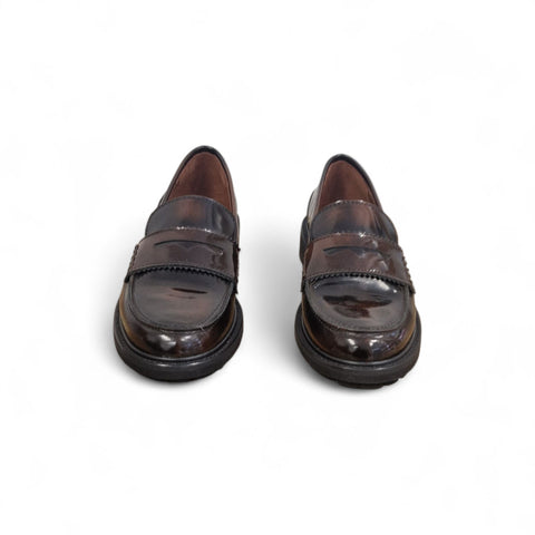 Gaia - Mocassino pelle cioccolato