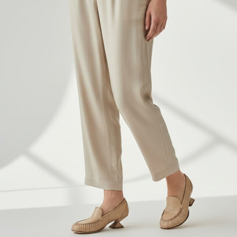 Aurora - mocassino loafer - pelle beige