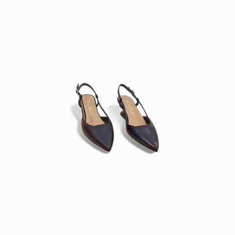 Linda - slingback nappa glove Bleu'