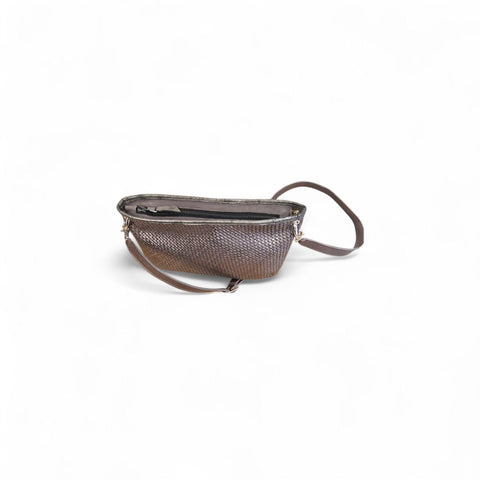 Borsa in pelle zinco