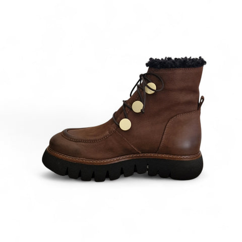 Gio - Anfibio pelle nabuk cioccolato kombat