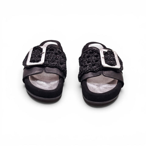 Burano - Ciabatta in pelle nero - fashion