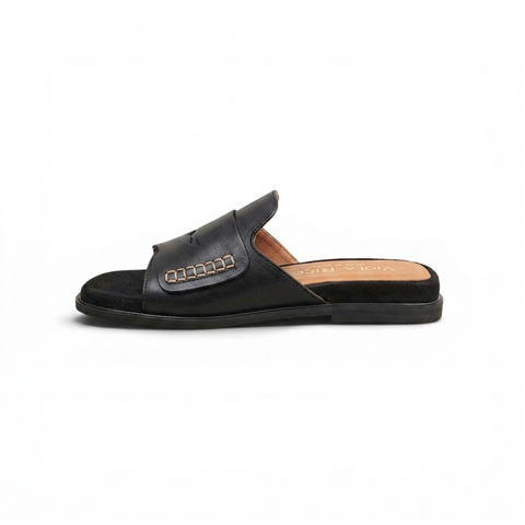 Mara - ciabatta in pelle nero