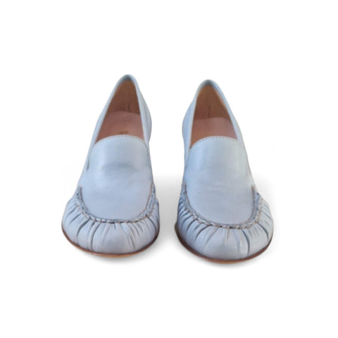 Aurora - mocassino loafer - pelle cielo